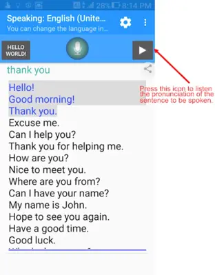 Languages pronunciation android App screenshot 5